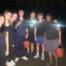 Zee schildpadden project Costa Rica groep in de nacht 