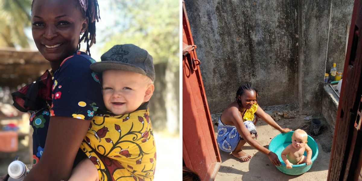 Gezin vrijwilligerswerk Jax in bad leer de echte cultuur