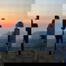Vrijwilligerswerk Nepal community project mooi uitzicht zon ondergang