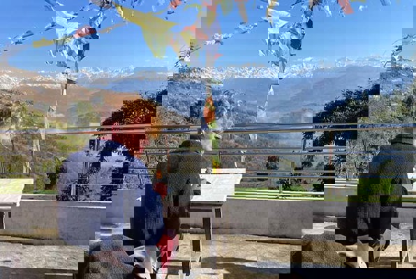 Vrijwilligerswerk Nepal community project uitzicht vanaf het vrijwilligershuis