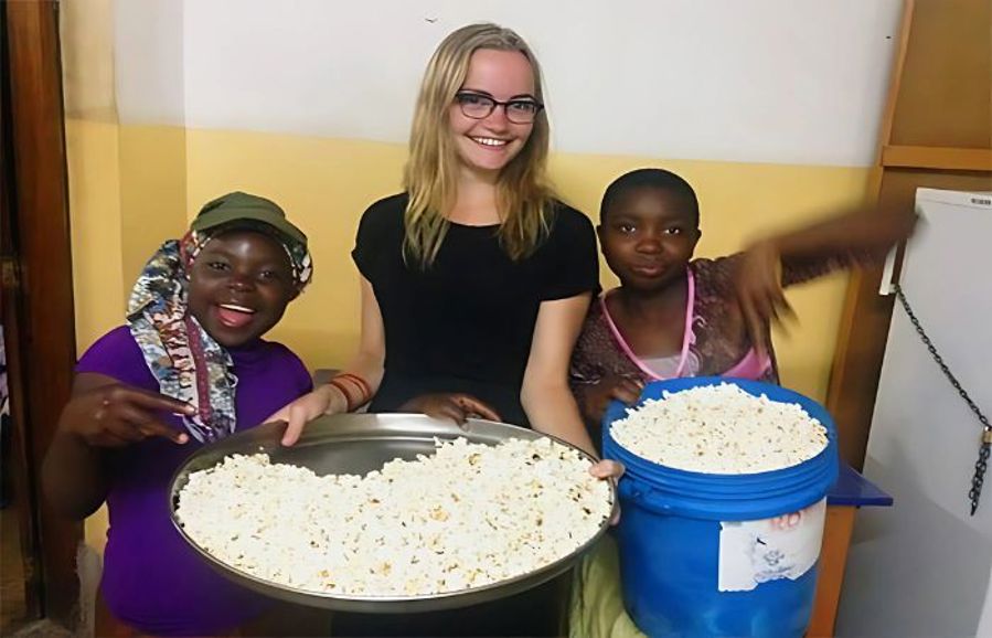 Janna popcorn in Tanzania