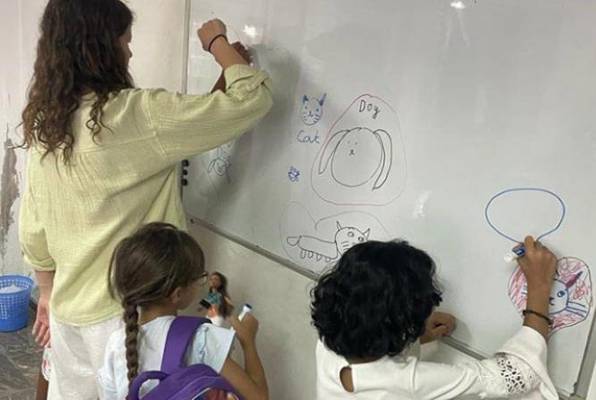 Project levensvaardigheden Marokko aan het werk