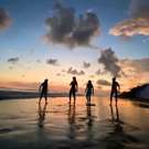 Zee schildpadden project Costa Rica groep op het strand 